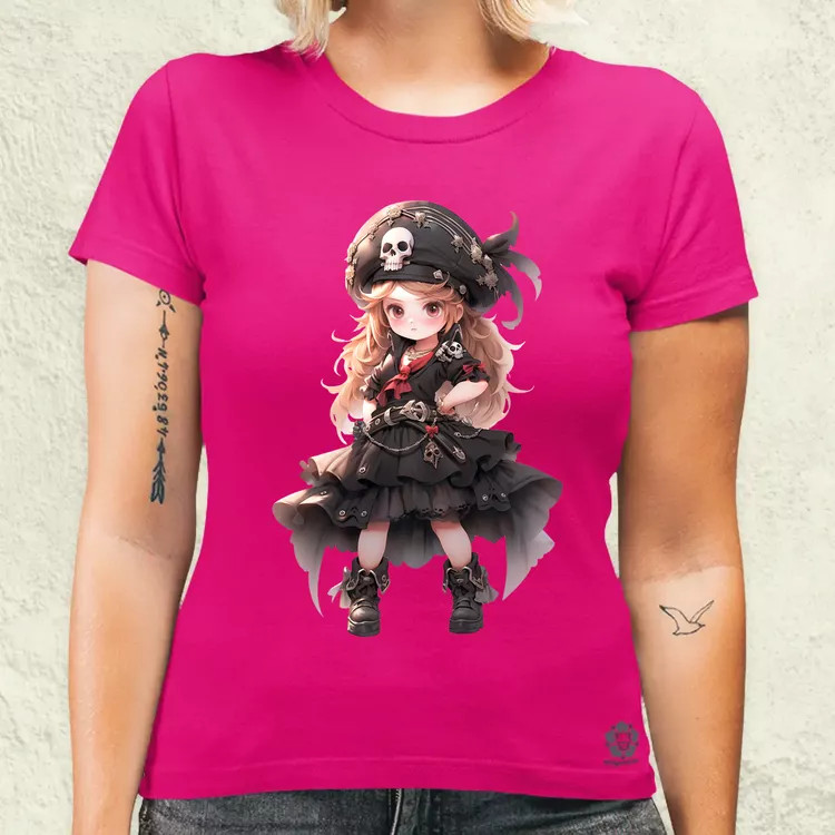 Chibi kalóz lány v1 női póló