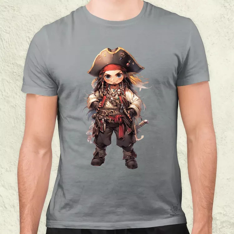 Chibi kalóz v6 férfi póló