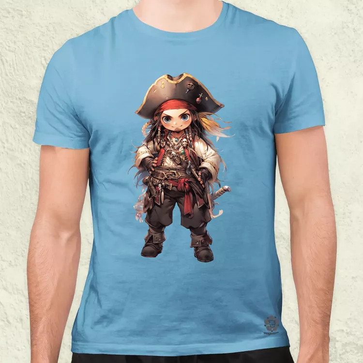 Chibi kalóz v6 férfi póló