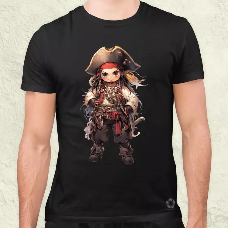 Chibi kalóz v6 férfi póló