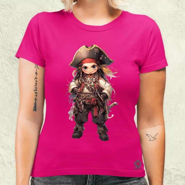 Chibi kalóz v6 női póló