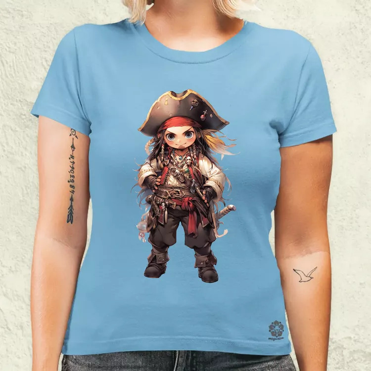 Chibi kalóz v6 női póló