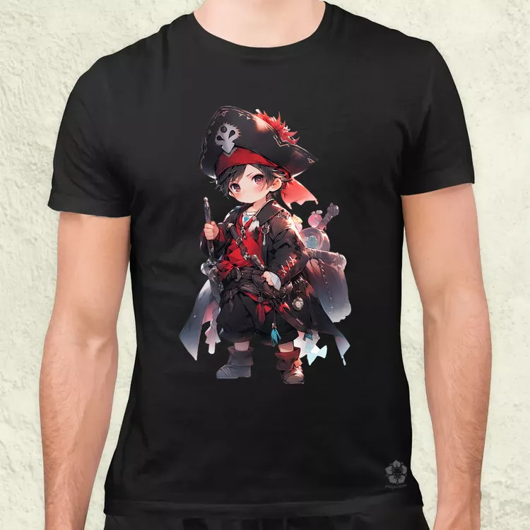 Chibi kalóz v7 férfi póló
