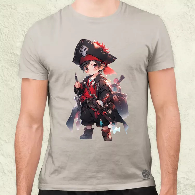 Chibi kalóz v7 férfi póló
