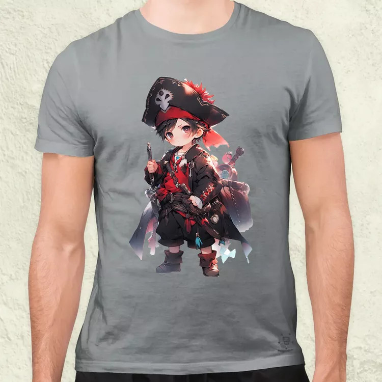 Chibi kalóz v7 férfi póló