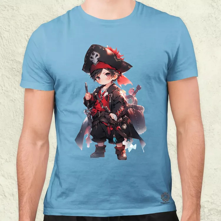 Chibi kalóz v7 férfi póló