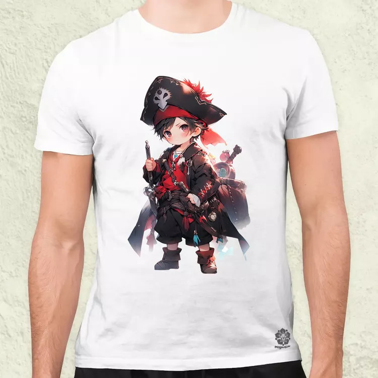Chibi kalóz v7 férfi póló