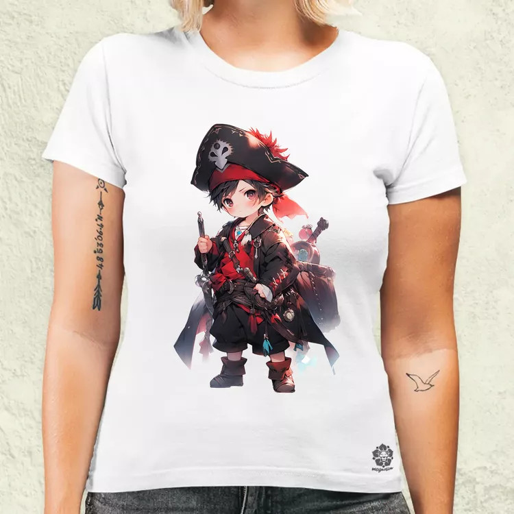 Chibi kalóz v7 női póló