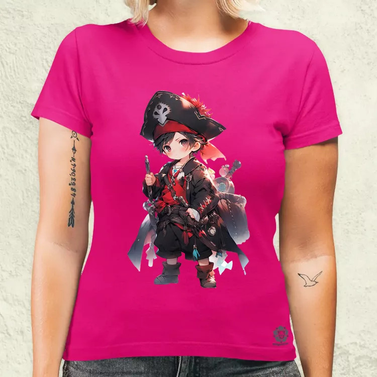 Chibi kalóz v7 női póló