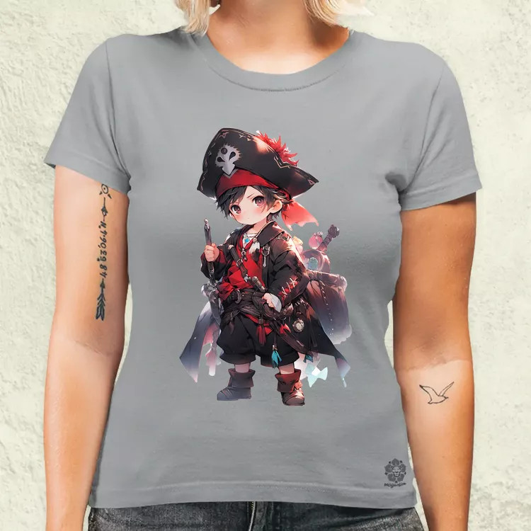 Chibi kalóz v7 női póló