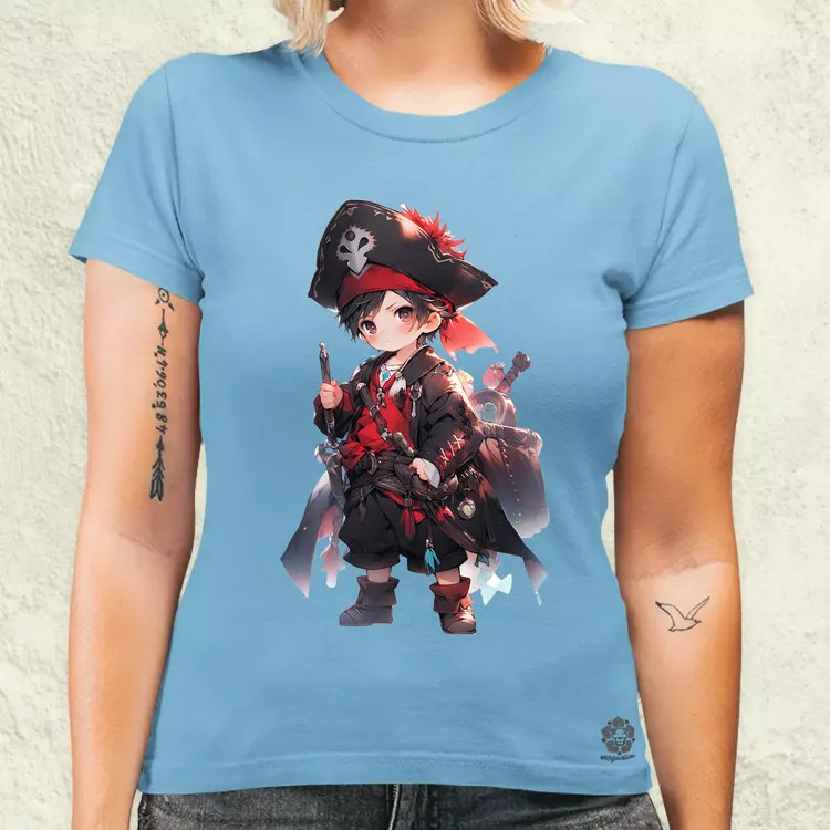 Chibi kalóz v7 női póló