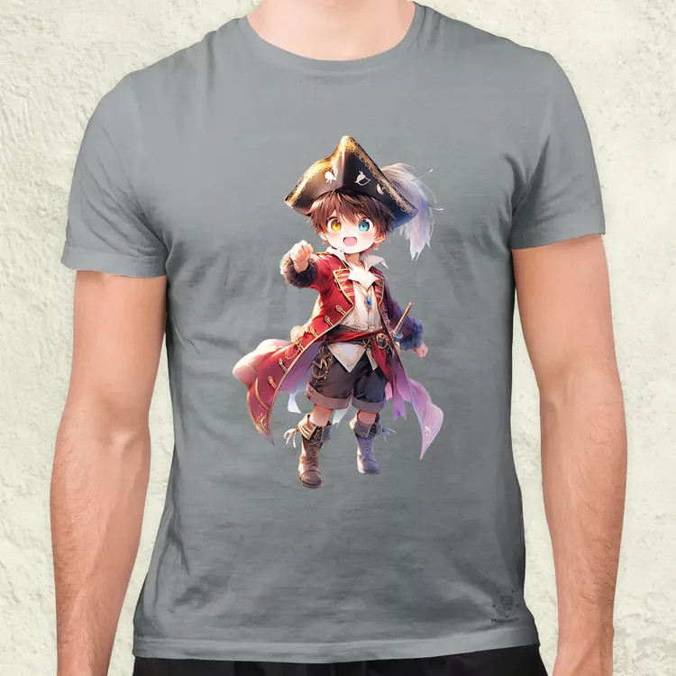 Chibi kalóz v8 férfi póló