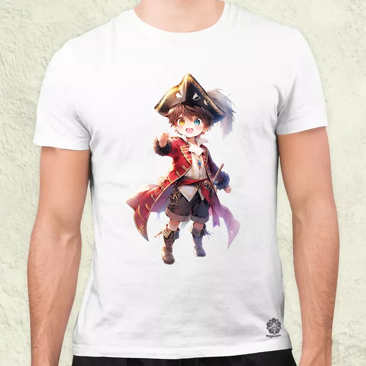 Chibi kalóz v8 férfi póló