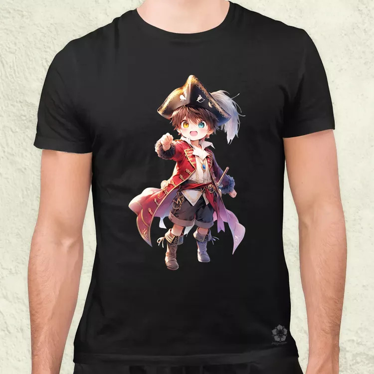 Chibi kalóz v8 férfi póló