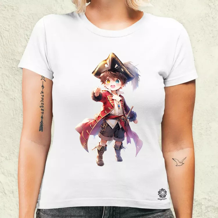 Chibi kalóz v8 női póló