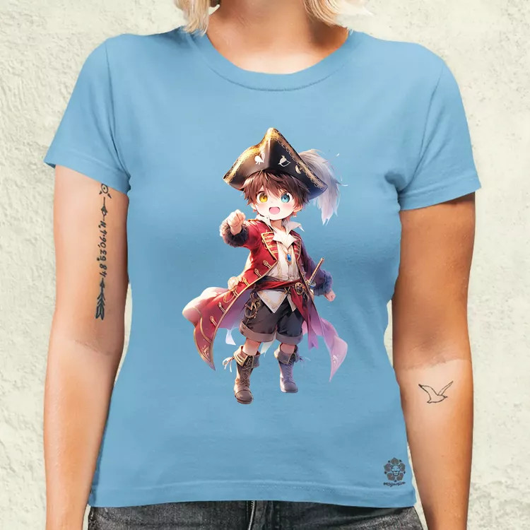 Chibi kalóz v8 női póló