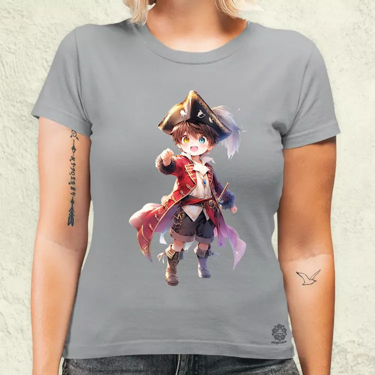 Chibi kalóz v8 női póló