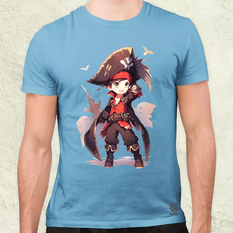Chibi kalóz v9 férfi póló