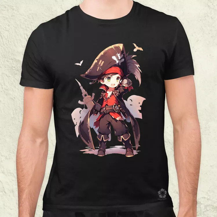 Chibi kalóz v9 férfi póló