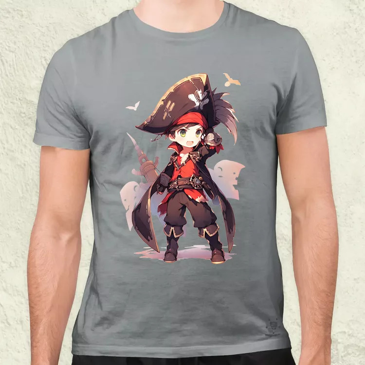 Chibi kalóz v9 férfi póló