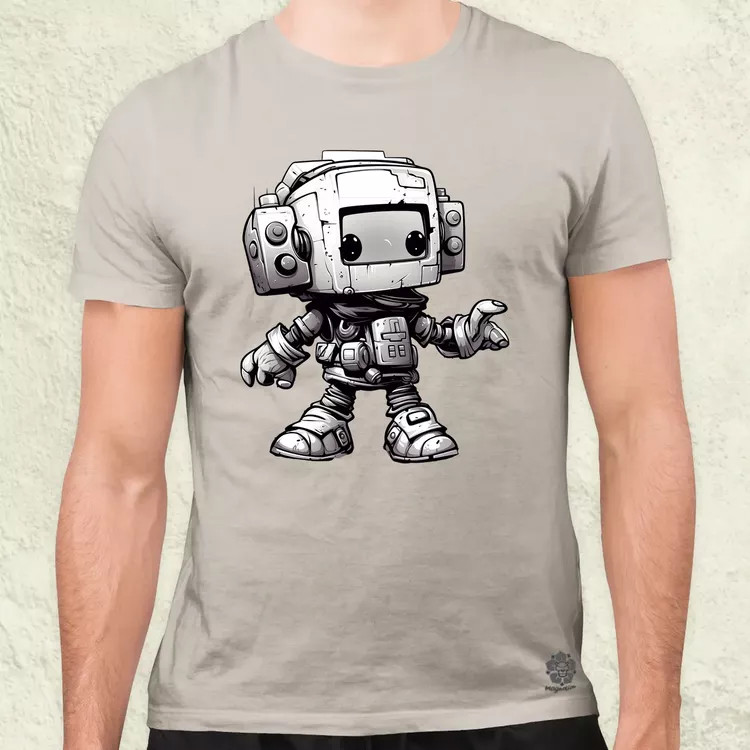 Chibi mecha v2 férfi póló