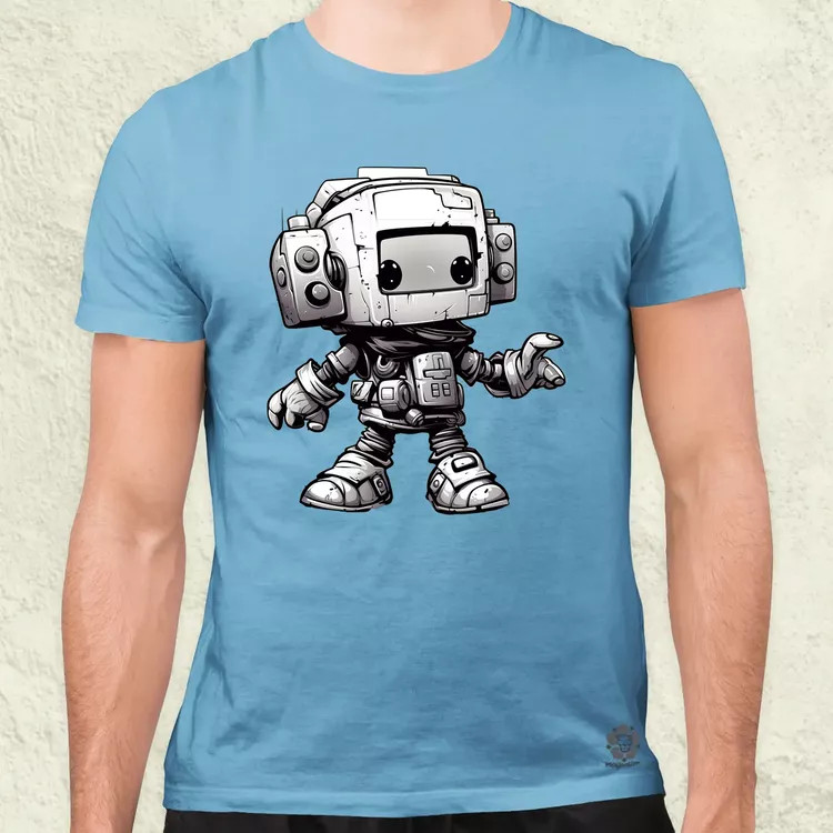 Chibi mecha v2 férfi póló