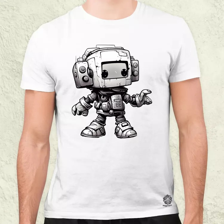 Chibi mecha v2 férfi póló