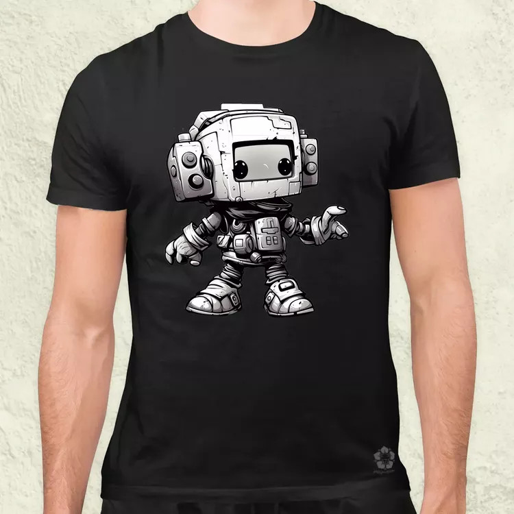 Chibi mecha v2 férfi póló