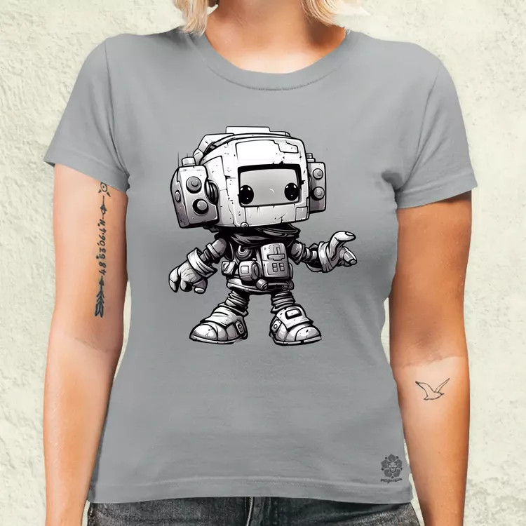 Chibi mecha v2 női póló