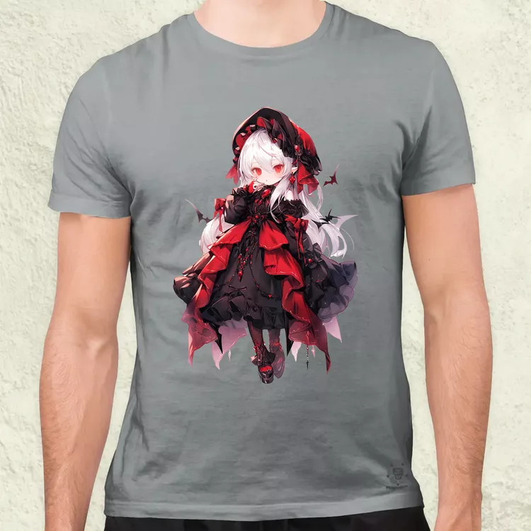 Chibi vámpír lány v1 férfi póló