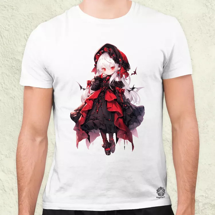 Chibi vámpír lány v1 férfi póló