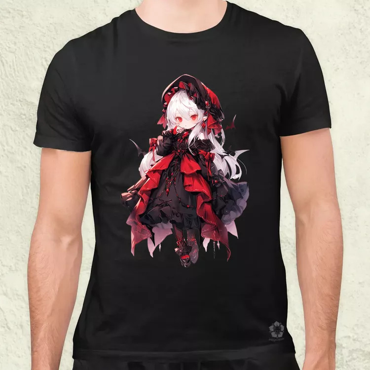 Chibi vámpír lány v1 férfi póló