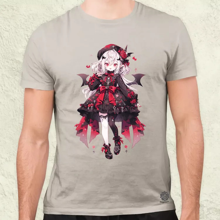 Chibi vámpír lány v2 férfi póló