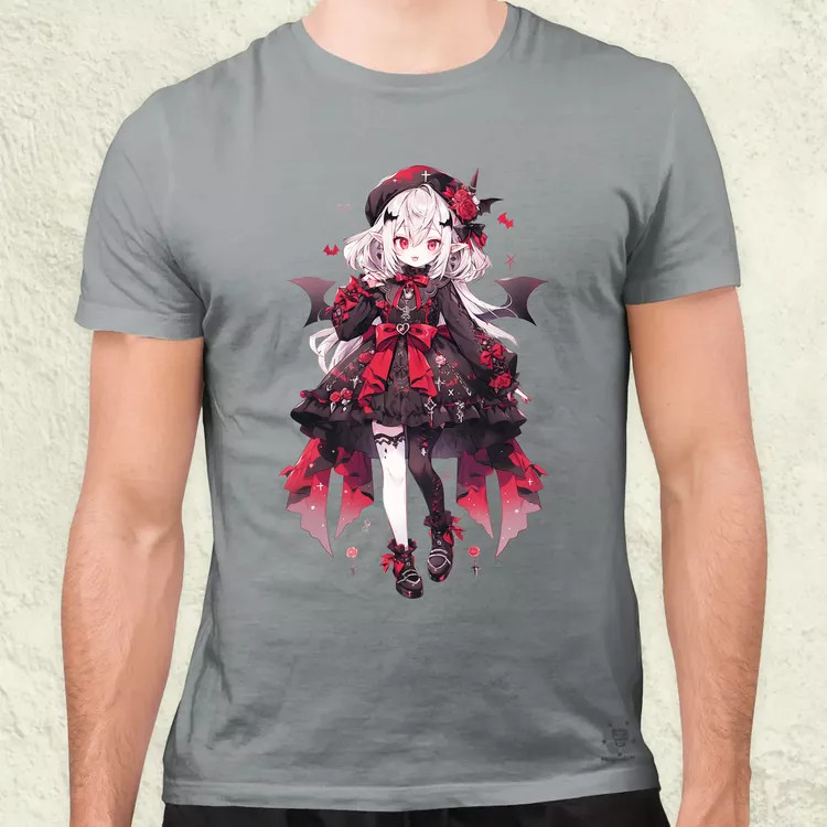 Chibi vámpír lány v2 férfi póló