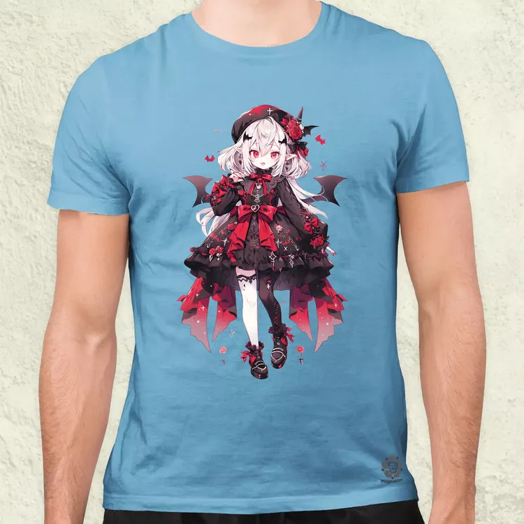 Chibi vámpír lány v2 férfi póló