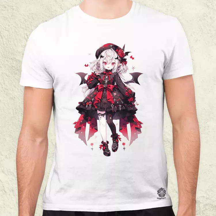 Chibi vámpír lány v2 férfi póló