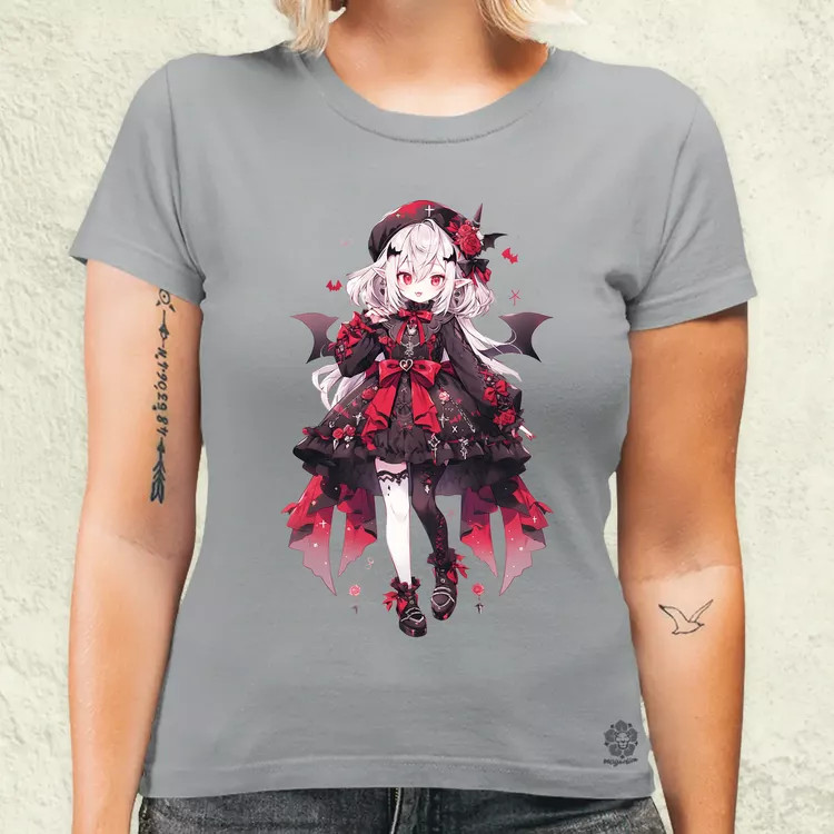 Chibi vámpír lány v2 női póló
