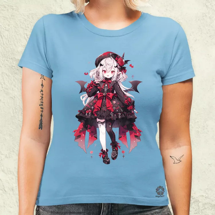 Chibi vámpír lány v2 női póló
