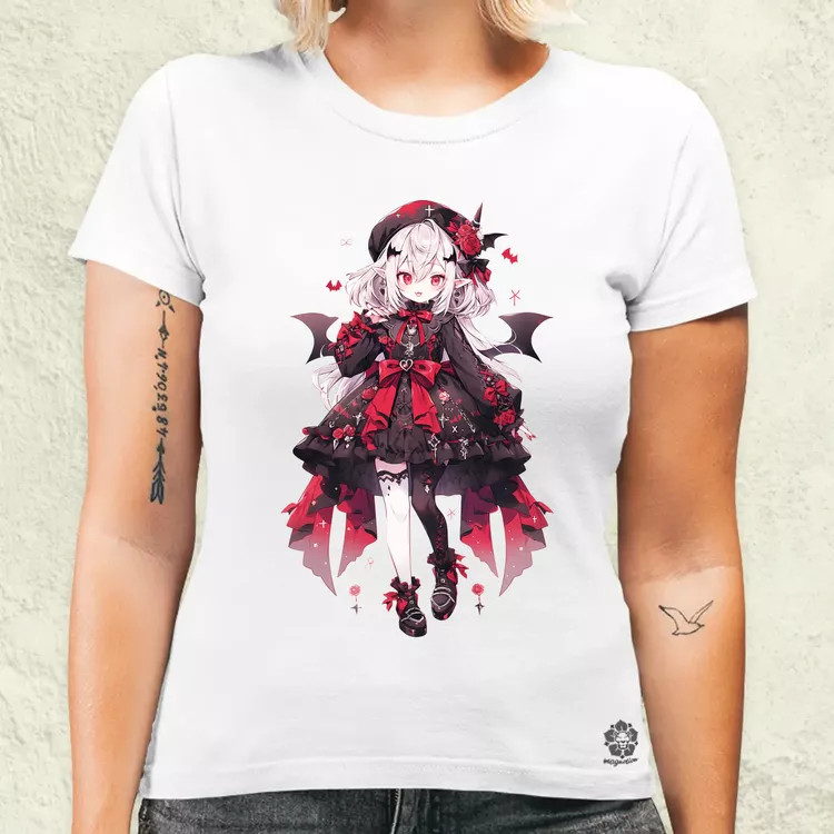 Chibi vámpír lány v2 női póló
