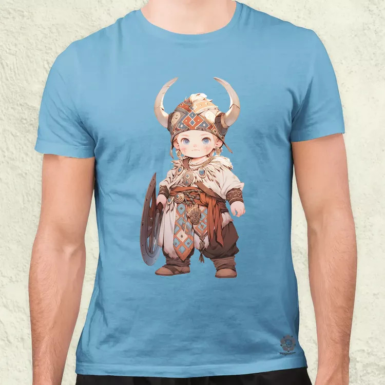 Chibi viking srác v1 férfi póló