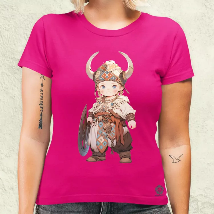 Chibi viking srác v1 női póló
