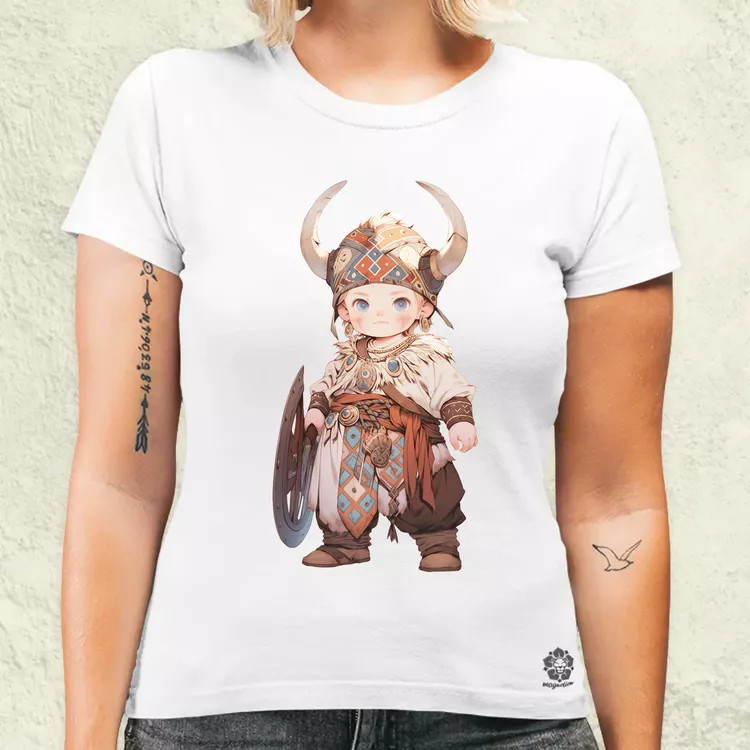 Chibi viking srác v1 női póló