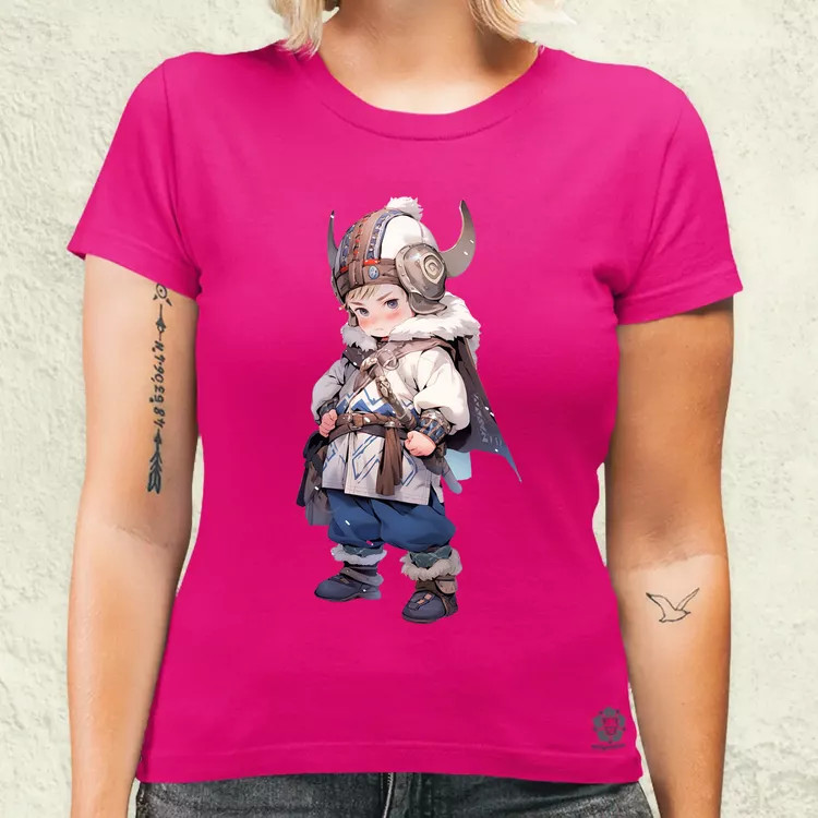 Chibi viking srác v2 női póló