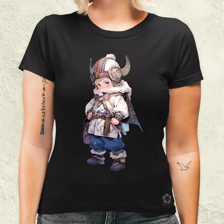 Chibi viking srác v2 női póló