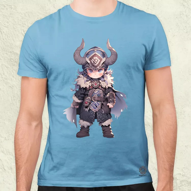 Chibi viking srác v3 férfi póló
