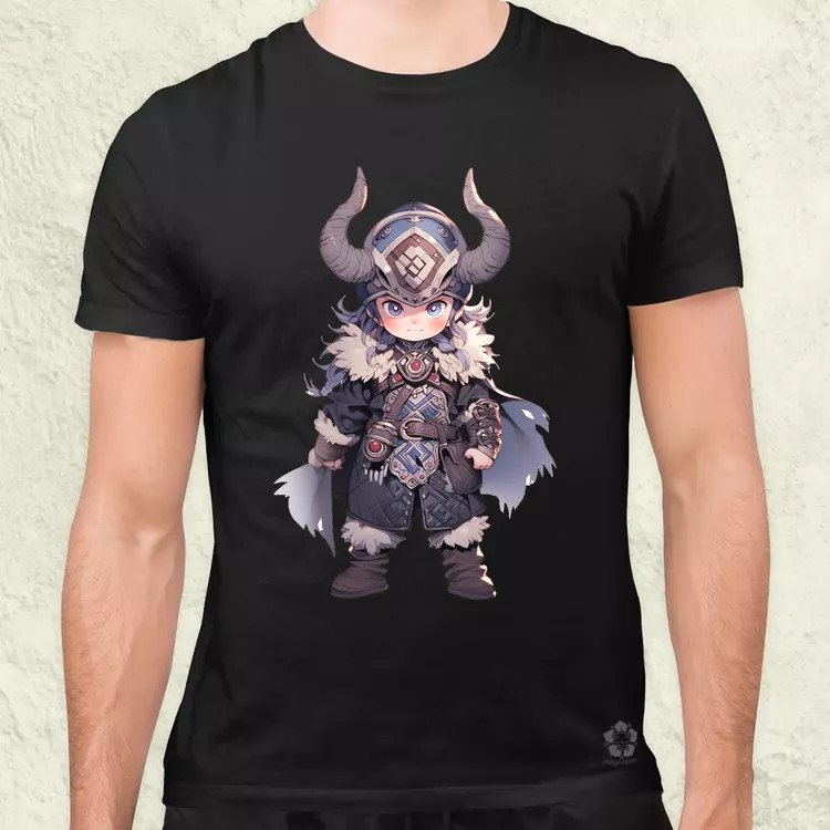 Chibi viking srác v3 férfi póló