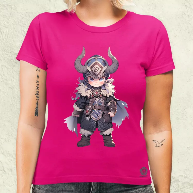 Chibi viking srác v3 női póló