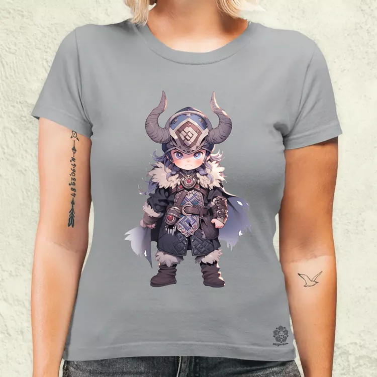 Chibi viking srác v3 női póló