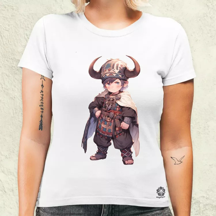 Chibi viking srác v4 női póló