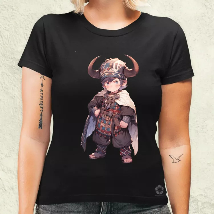 Chibi viking srác v4 női póló